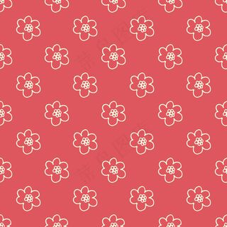 小红花矢量背景素材