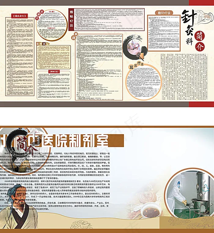 中医展板模板cdr矢量模版下载