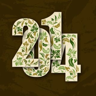 花纹剪纸2014矢量素材