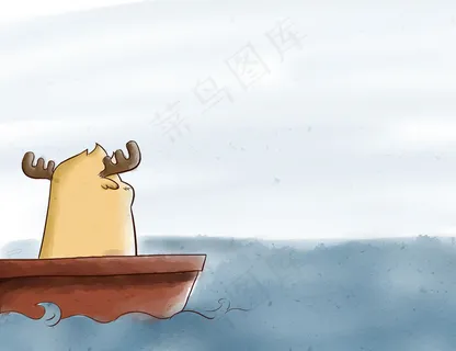 鹿小漫手绘海上漂流