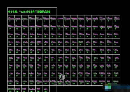 天花角线及造型收口线大样图