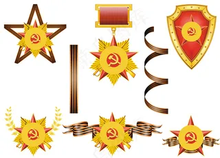 军队元素设计矢量素材