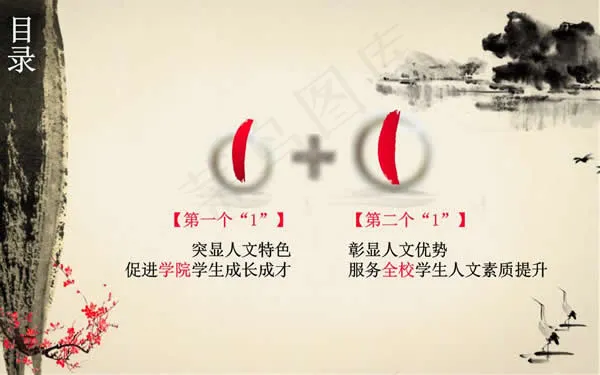 学院简介ppt模板
