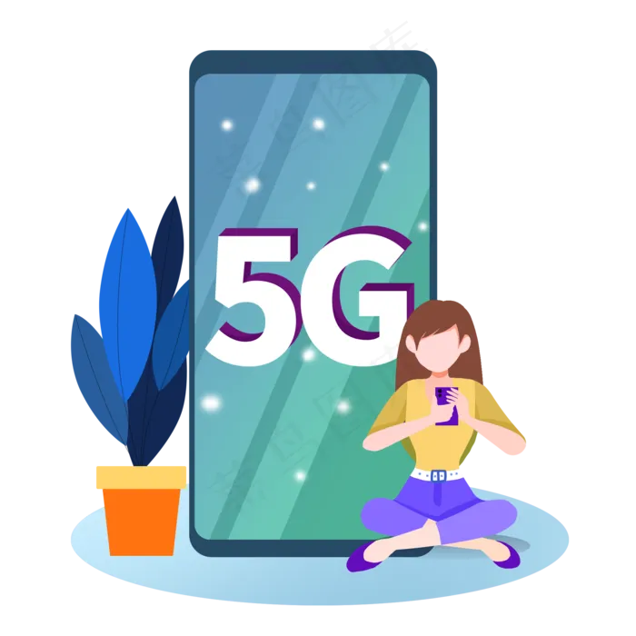 科技网上冲浪5G时代素材,免抠元素(2000*2000px 300 dpi )psd模版下载