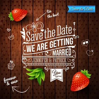 婚礼请帖设计元素模板下载