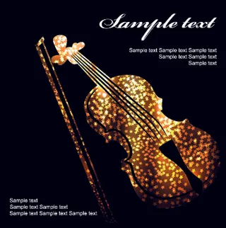 聚会传单的黑色背景05