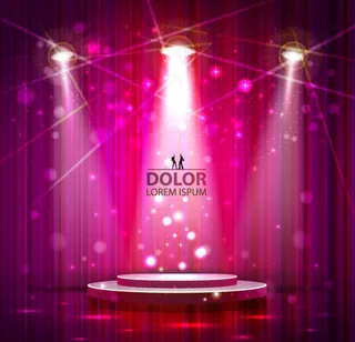 梦幻紫色舞台背景
