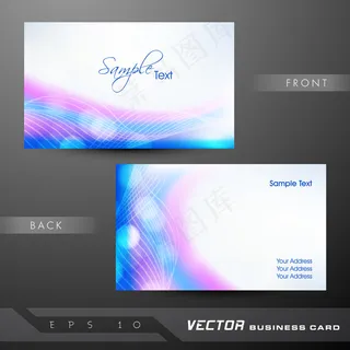 高档大气精致简洁名片设计模板