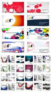 精简的商务名片设计矢量素材