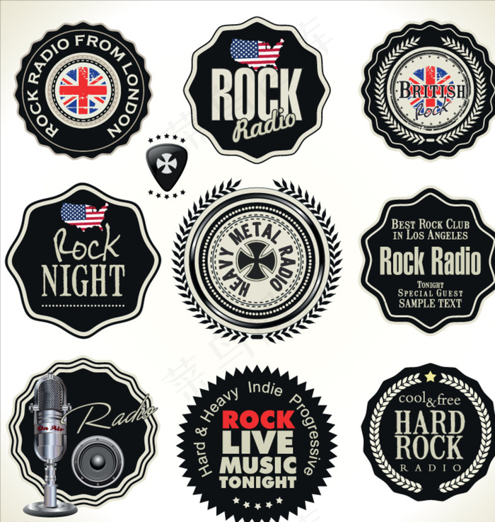 摇滚乐标签图片