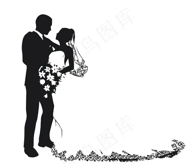 女模特剪影矢量素材cdr矢量模版下载