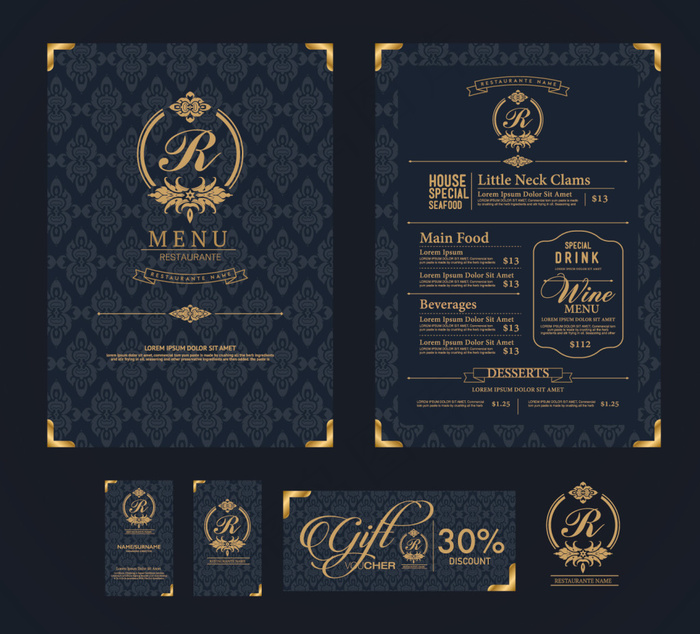酒店册子eps,ai矢量模版下载