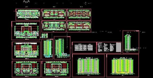 某市十七层短支剪力墙住宅小区平面设...
