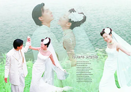 清新婚纱照图片