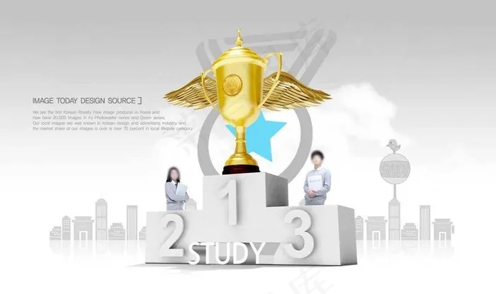 冠军领奖台(5200X3380(DPI:300))psd模版下载