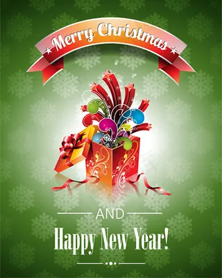 圣诞节海报模板矢量素材-1