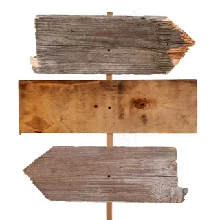 木头指示路牌高清图片
