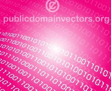 二进制码矢量背景
