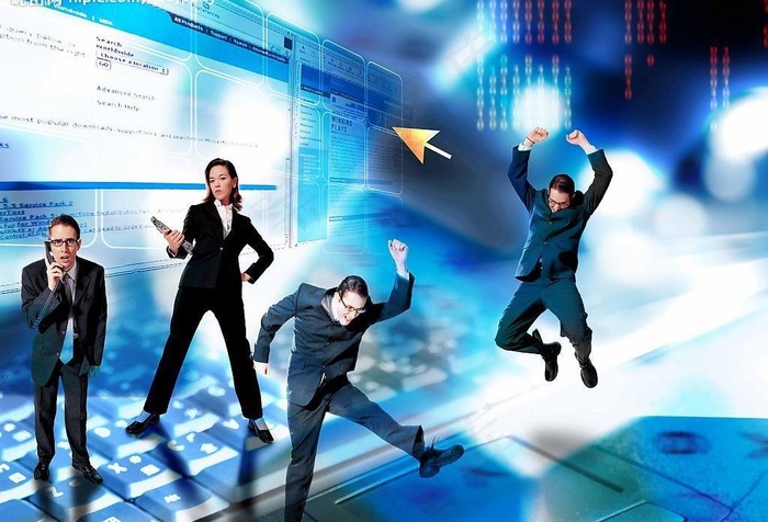 科技男人电子网络计算机光线图片