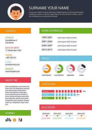 平面设计师简历模板