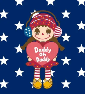 卡通时尚小女孩