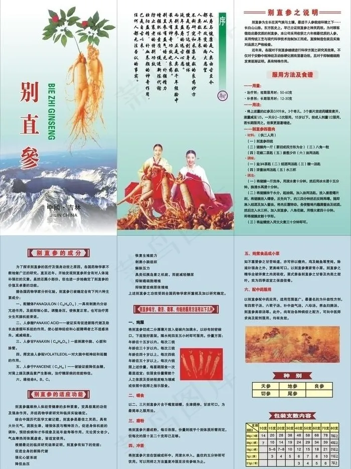 参茸宣传单设计图片cdr矢量模版下载