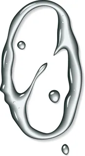 组数字水设计元素矢量图06