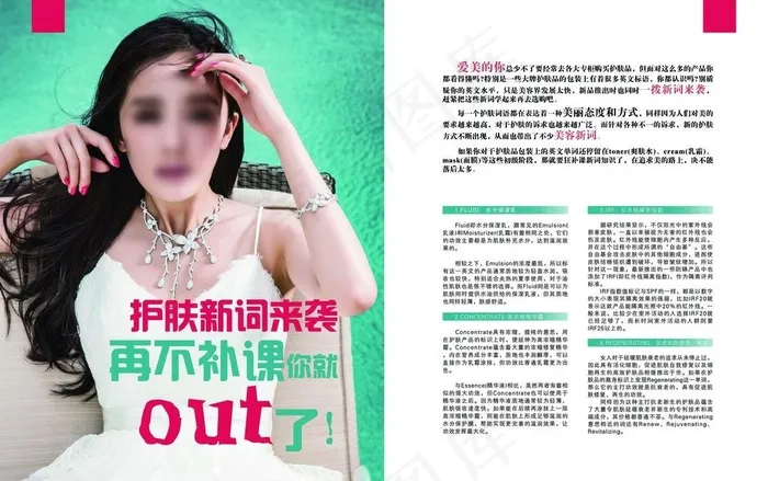 美容护肤软文图片psd模版下载