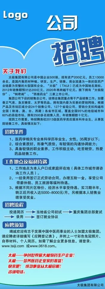 招聘海报图片psd模版下载