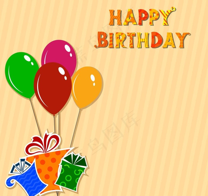 生日卡通背景图片