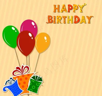 生日卡通背景图片