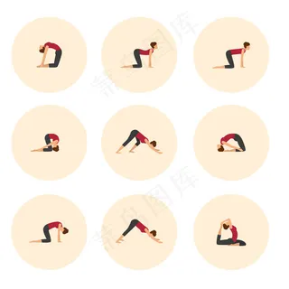 瑜伽动作分解icon图标