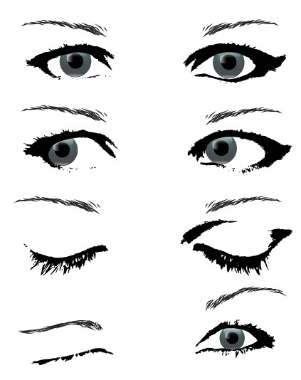 人的眼睛矢量素材包