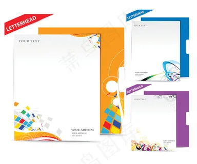 精美矢量商业票据