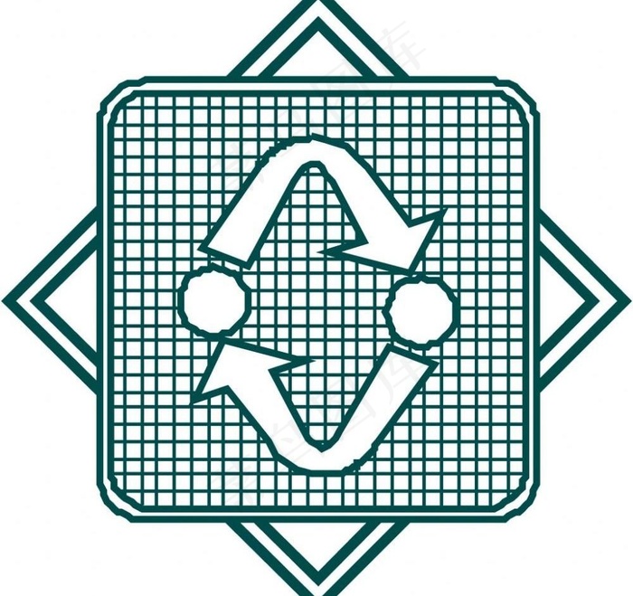 循环图形标识图片eps,ai矢量模版下载