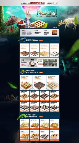 天猫蛋糕店首页模板