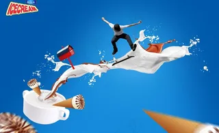 冰淇淋广告设计图片