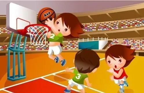 儿童运动会 卡通人物 矢量 AI_...