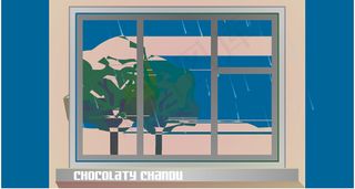 窗口外下雨效果