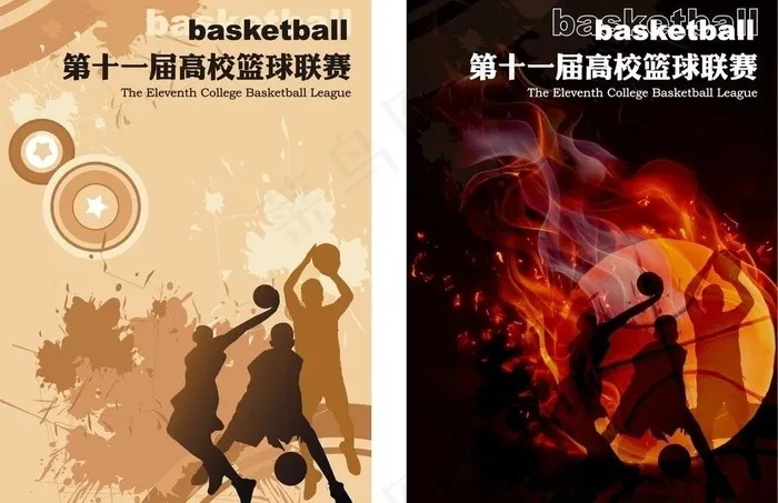 篮球海报图片cdr矢量模版下载