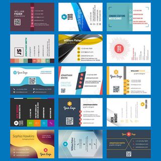 潮流名片背景商务设计矢量素材
