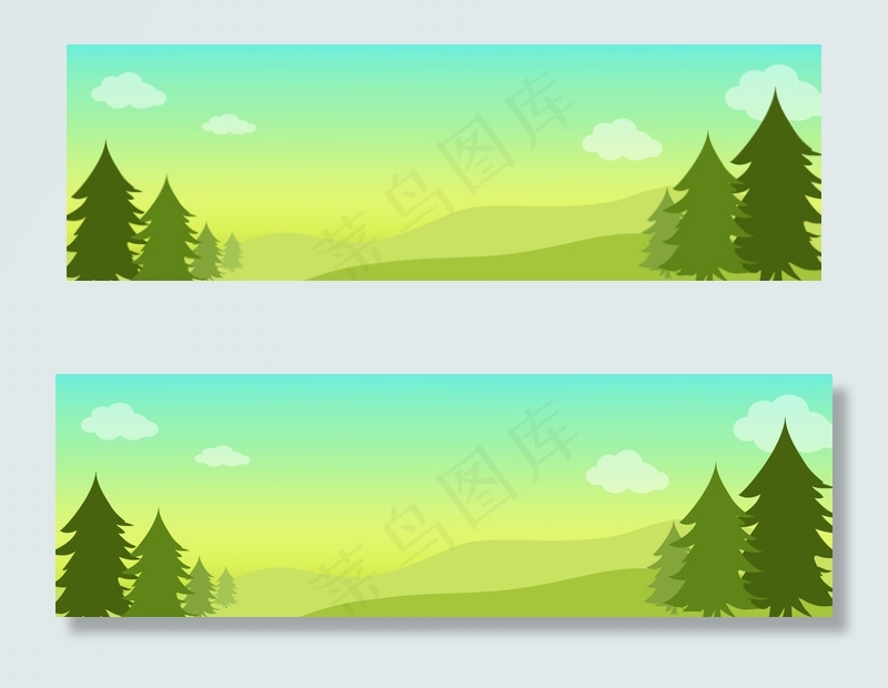 手绘卡通淘宝banner背景背景psd模版下载