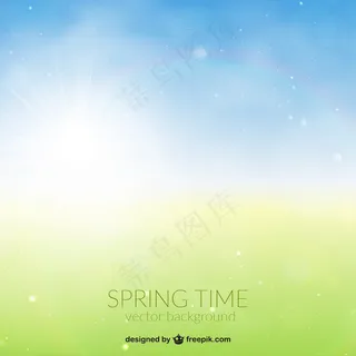 摘要闪亮的春天背景