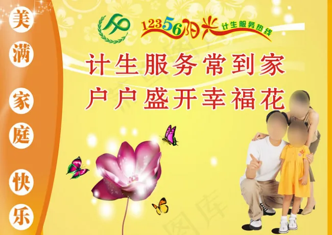 计生楼道文化展板cdr矢量模版下载