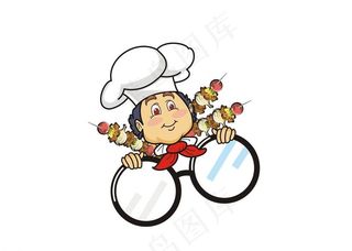 可爱女厨师图片