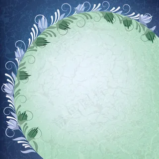 时尚花卉装饰背景矢量素材3