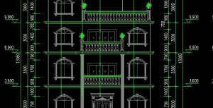 带露台四层农村自建房建筑施工图&n...