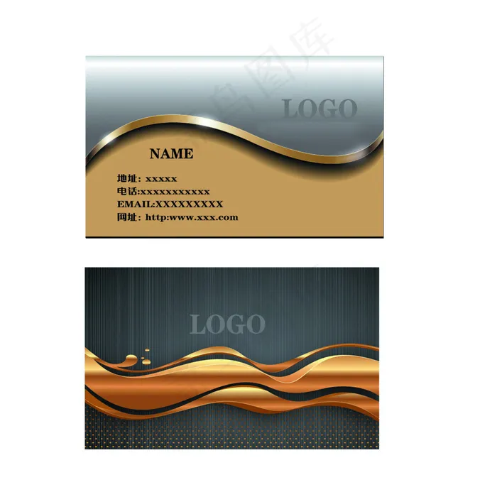 时尚企业名片设计(1772X1772(DPI:300))psd模版下载