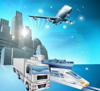 3d货运物流快递图片