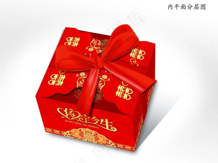 喜糖小礼盒图片psd模版下载